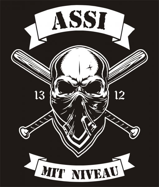 Assi mit Niveau Männer T-Hemd